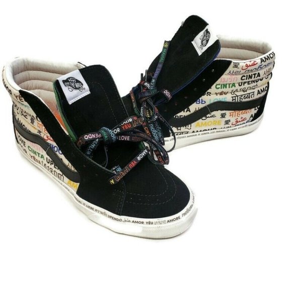 Vans Other - Vans Size Mens 8.5 Womens 10 OFF THE WALL Skateboard Shoes 721545 LOVE AMOR